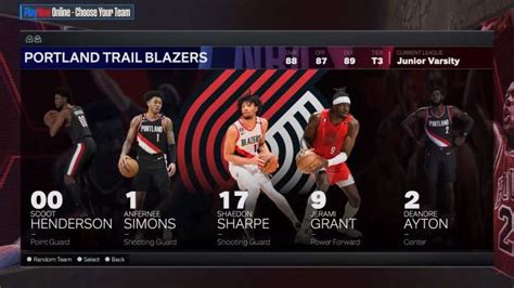 blazers 2k ratings|2k24 portland trail blazers.